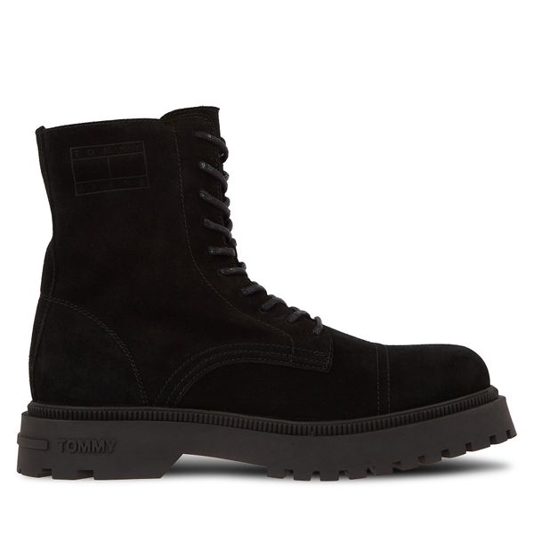 Tommy Jeans Planinarske cipele Tommy Jeans Tjm Casual Boot Suede EM0EM01336 Black BDS