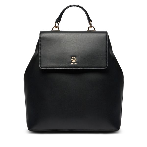 Tommy Hilfiger Ruksak Tommy Hilfiger Th Refined Backpack AW0AW15722 Black BDS