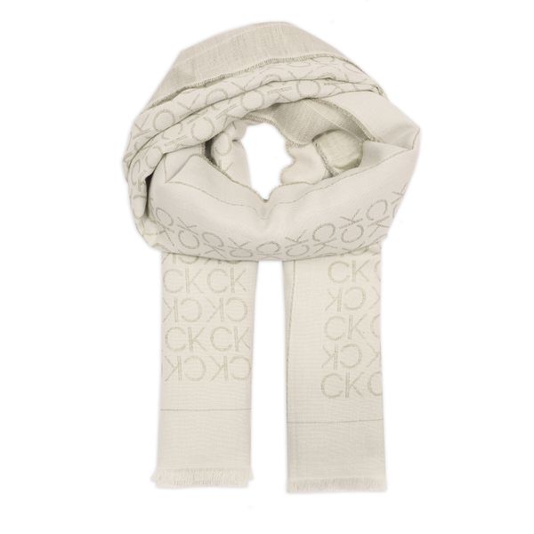 Calvin Klein Šal Calvin Klein Jacquard K60K611738 Dk Ecru PC4