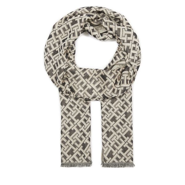 Tommy Hilfiger Šal Tommy Hilfiger Th Contemporary Mono Cb Scarf AW0AW15794 Black BDS
