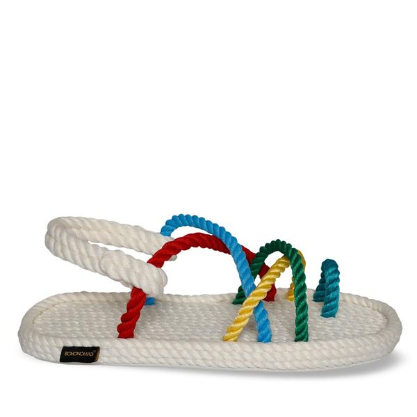 Bohonomad Sandale Bohonomad Ibiza IBZ.0177.WRS White-Multicolor