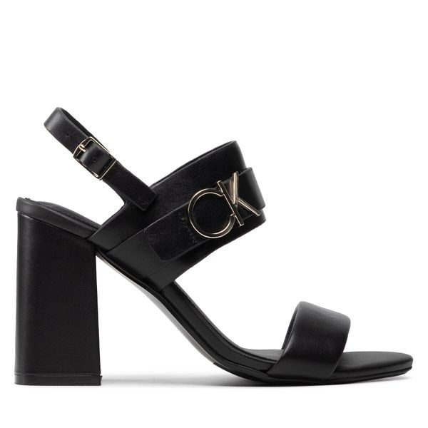 Calvin Klein Sandale Calvin Klein Almond Blk Hl 85 W/Hgw HW0HW00710 Ck Black BA