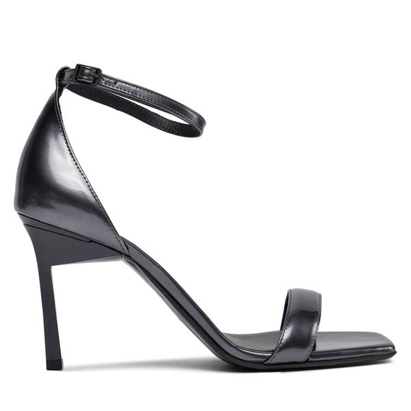 Calvin Klein Sandale Calvin Klein Geo Stil Square Sandal 90-Pearl HW0HW01993 Crna