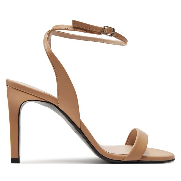 Calvin Klein Sandale Calvin Klein Heel Sandal 90 Lth HW0HW01945 Vintage Beige A06
