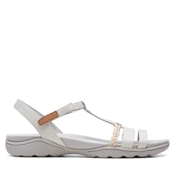 Clarks Sandale Clarks Amanda Tealite 26171126 White Leather