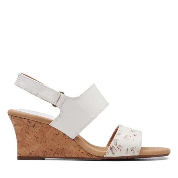 Clarks Sandale Clarks Kyarra Faye 26171238 White Leather