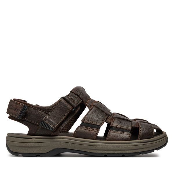 Clarks Sandale Clarks Saltway Cove 26176900 Dark Brown Lea