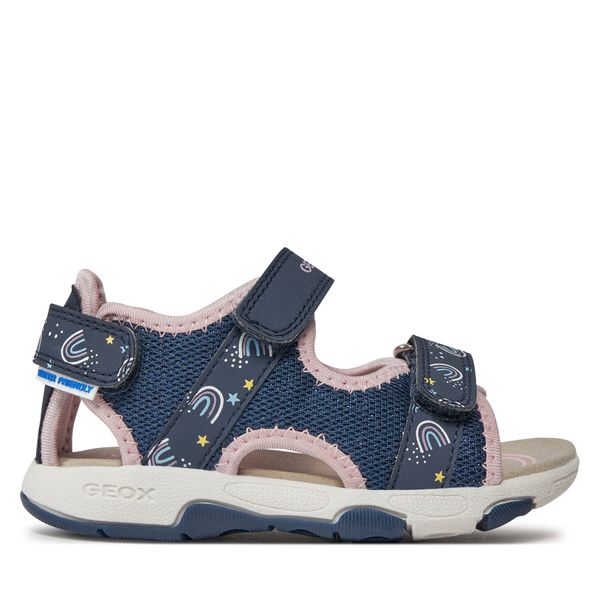 Geox Sandale Geox B Sandal Multy Girl B450DA 0ASCE CF48T M Navy/Lt Pink