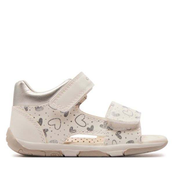 Geox Sandale Geox B Sandal Tapuz Girl B450YA 054AJ C0007 White/Silver