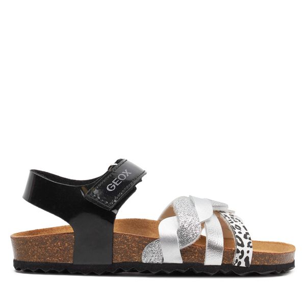 Geox Sandale Geox J Adriel Girl J458MB 002BJ C0039 S Black/Silver