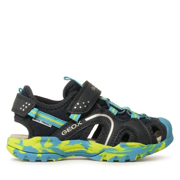 Geox Sandale Geox J Borealis Boy J250RB014MEC0749 S Navy/Lime