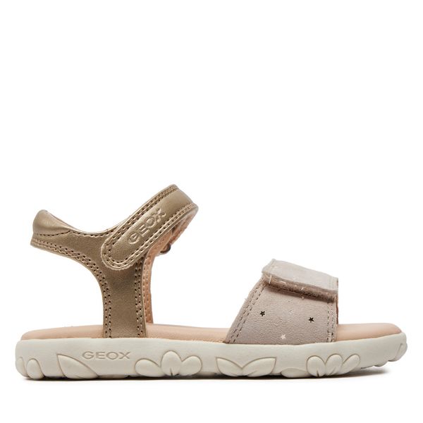 Geox Sandale Geox J Sandal Haiti Girl J028ZA 007NF C0208 M Platinum/Beige