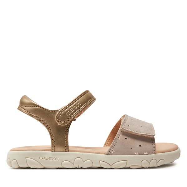 Geox Sandale Geox J Sandal Haiti Girl J028ZA 007NF C0208 S Platinum/Beige