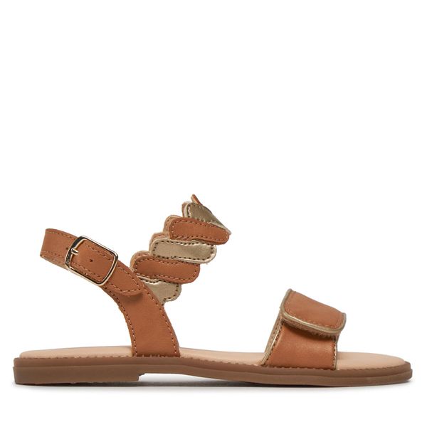 Geox Sandale Geox J Sandal Karly Girl J4535G 054AJ C5B2U S Biscuit/Platinum