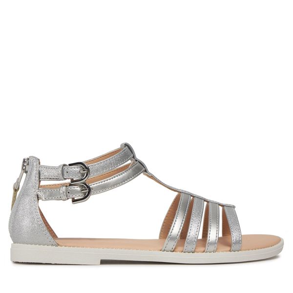 Geox Sandale Geox J Sandal Karly Girl J7235D 0QDAJ C1007 D Silver