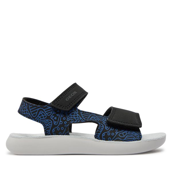 Geox Sandale Geox J Sandal Lightfloppy J45GQE 000CE C0455 S Black/Royal