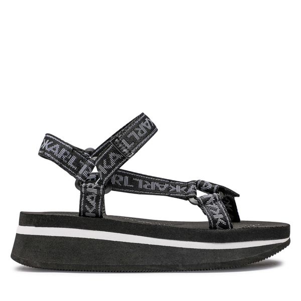 KARL LAGERFELD Sandale KARL LAGERFELD KL81900A Black/White Weave