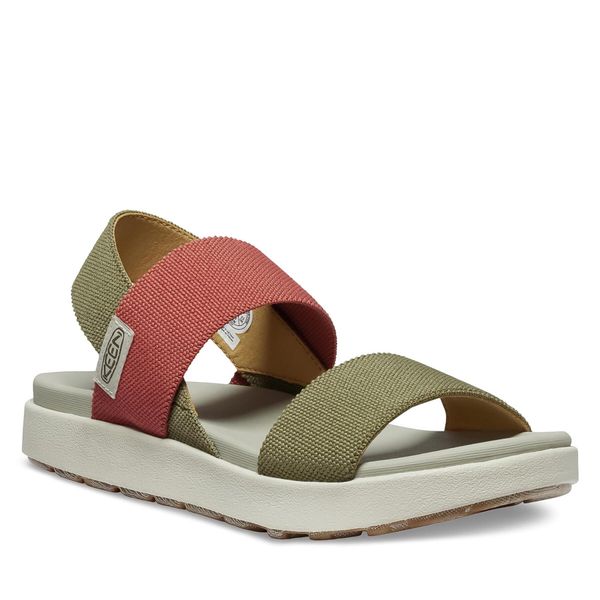 Keen Sandale Keen Elle Backstrap Sandal 1028540 Martini Olive/Baked Clay