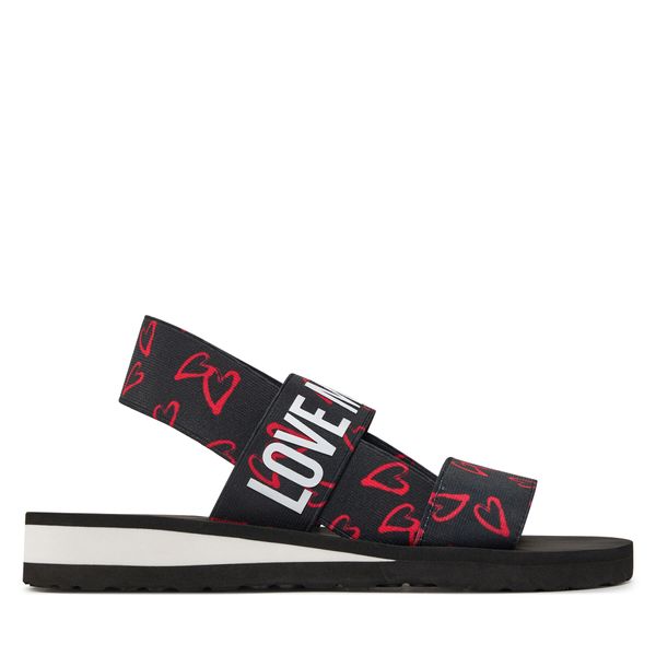 LOVE MOSCHINO Sandale LOVE MOSCHINO JA16033G0IJN800A Nero/Rosso