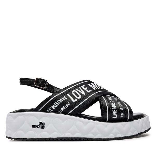 LOVE MOSCHINO Sandale LOVE MOSCHINO JA16315I0IIX300A Crna