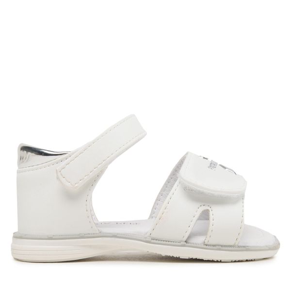 Patrizia Pepe Sandale Patrizia Pepe JP125.30 Bianco/Argento Ecovitello