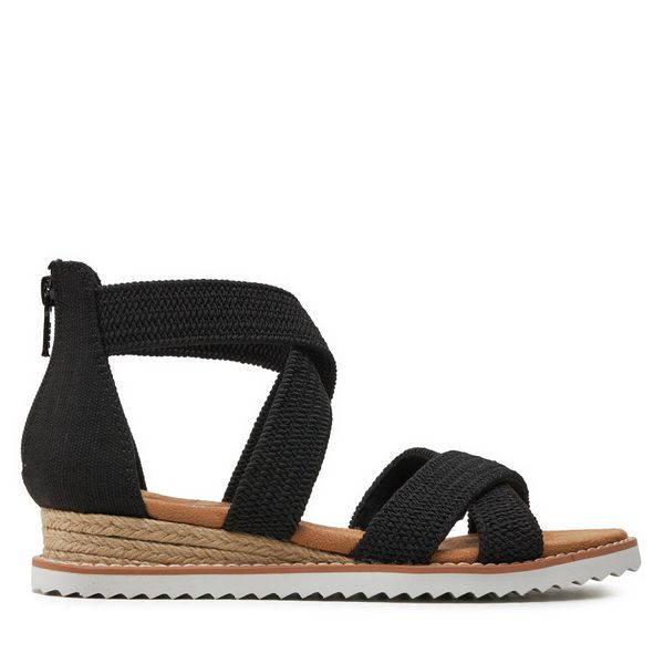 Skechers Sandale Skechers Bobs Desert Kiss - Desert Nights 113540/BLK Crna