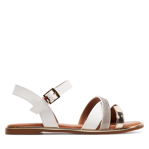 Tommy Hilfiger Sandale Tommy Hilfiger Flat Sandal T3A2-33252-0326 S Bijela