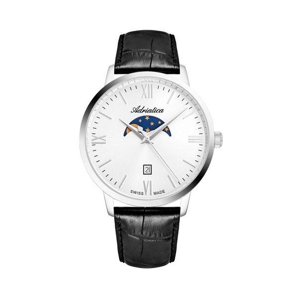 Adriatica Sat Adriatica A1297.5263QM Silver/Black