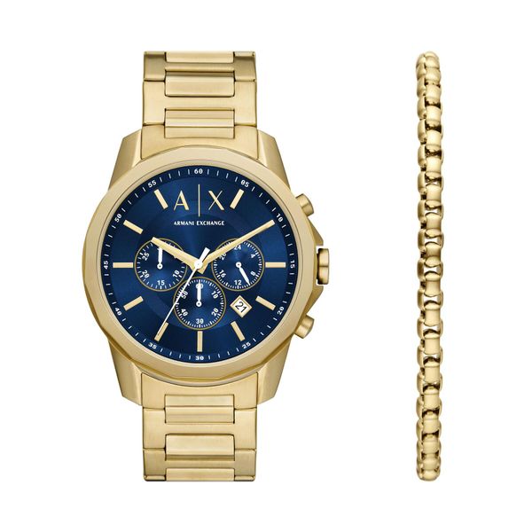 Armani Exchange Sat Armani Exchange Banks AX7151SET Navy/Gold