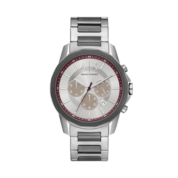 Armani Exchange Sat Armani Exchange Banks Two Tone AX1745 Srebrny/Srebrny