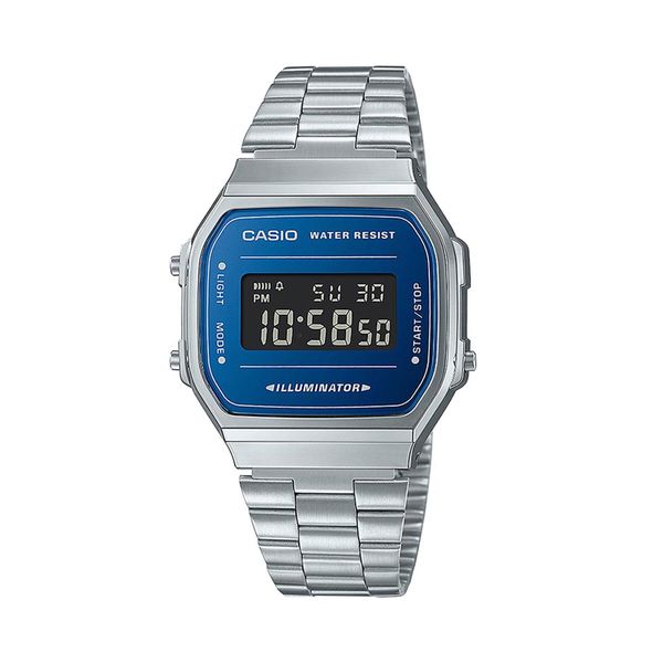 Casio Sat Casio A168WEM-2BEF Blue/Silver
