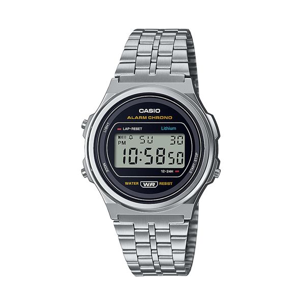 Casio Sat Casio A171WE-1AEF Silver/Silver