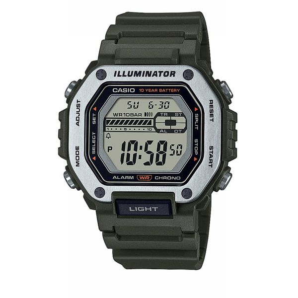 Casio Sat Casio Digital MWD-110H-3AVEF Green