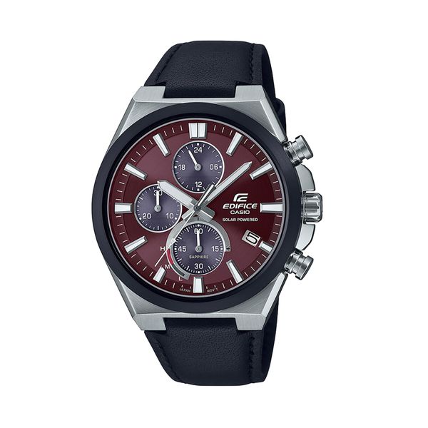 Casio Sat Casio Edifice Solar Powered Chronograph EFS-S630BL-5AVUEF Black