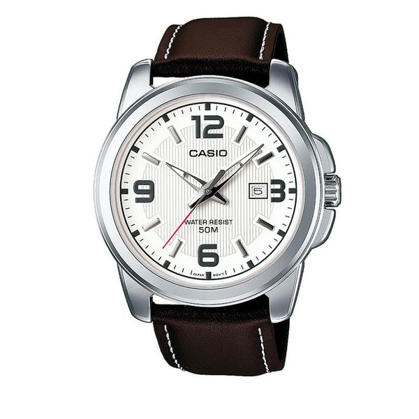 Casio Sat Casio MTP-1314PL-7AVEF Brown/Silver