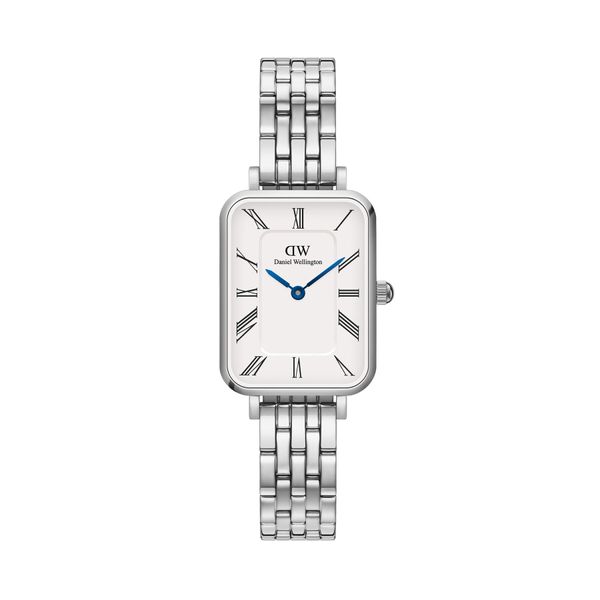 Daniel Wellington Sat Daniel Wellington Quadro Roman Numerals 5-Link DW00100691 Silver