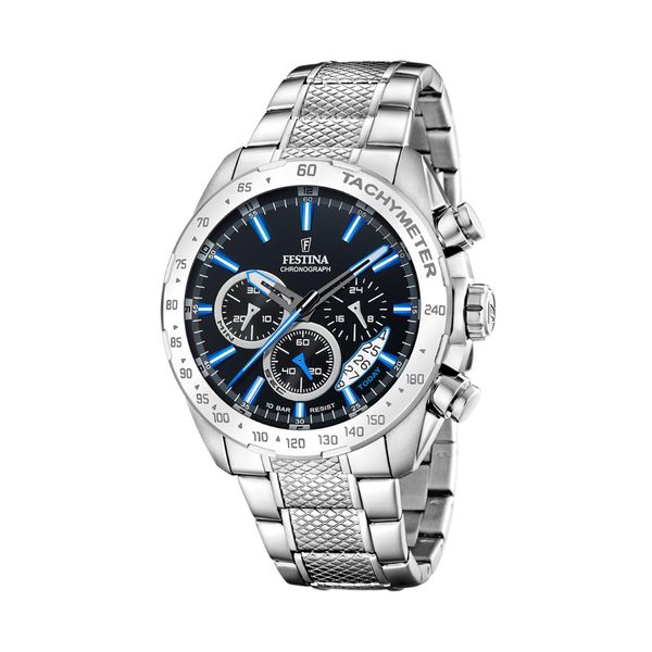 Festina Sat Festina Timeless Chronograph 20668/6 Navy/Silver