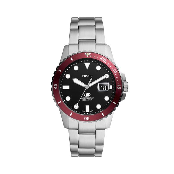Fossil Sat Fossil Blue FS6013 Black/Silver