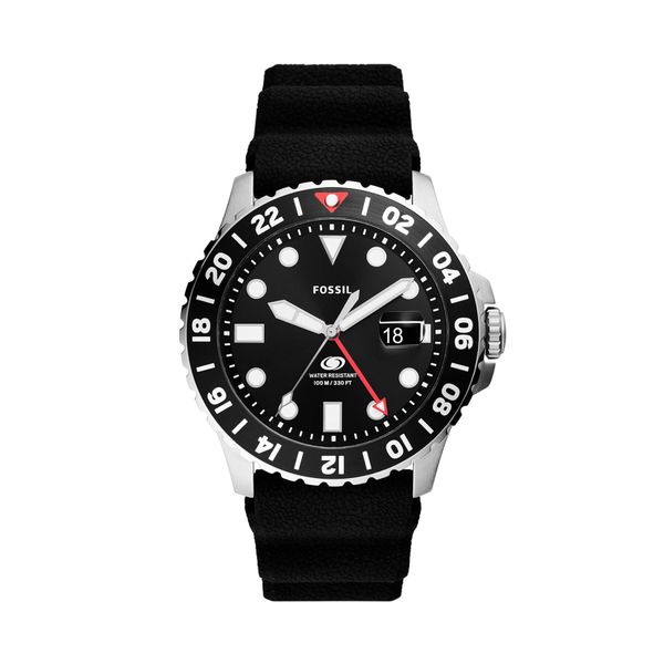 Fossil Sat Fossil Blue GMT FS6036 Black/Black