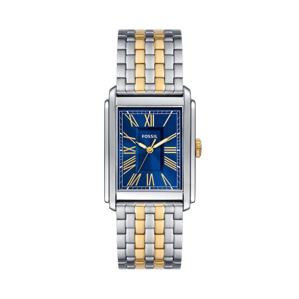 Fossil Sat Fossil Carraway FS6010 Navy/Silver