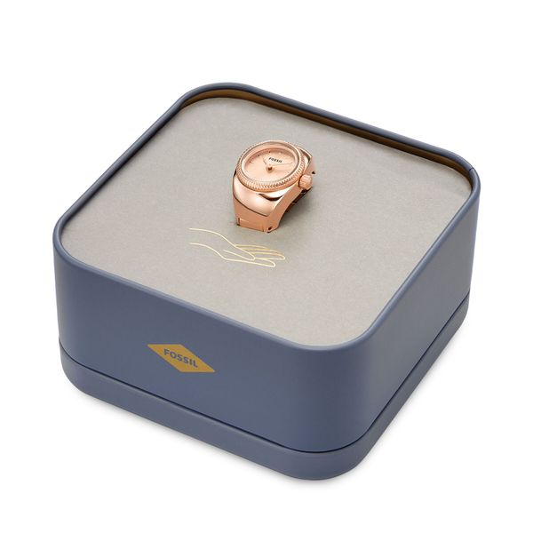 Fossil Sat Fossil Ring Watch ES5247 Rose Gold/Rose Gold