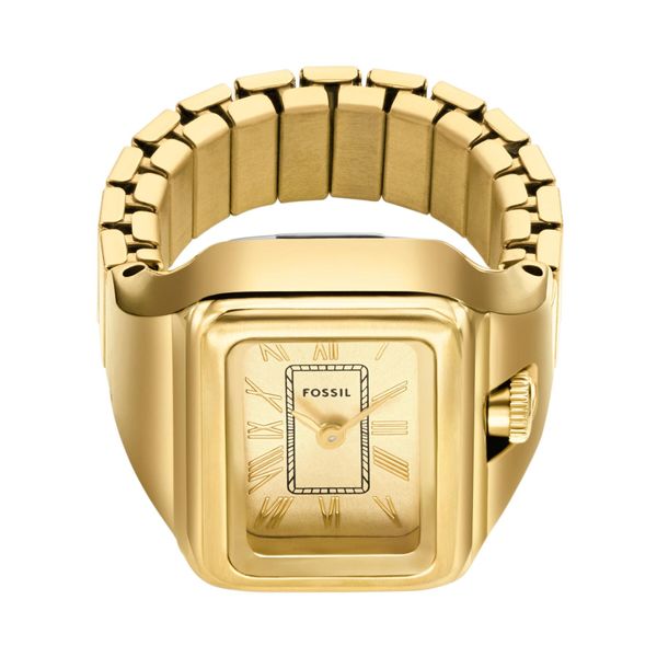 Fossil Sat Fossil Watch Ring ES5343 Zlatna