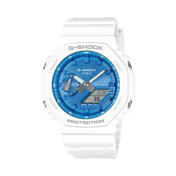 G-Shock Sat G-Shock Sparkle of Winter GA-2100WS-7AER White/Blue