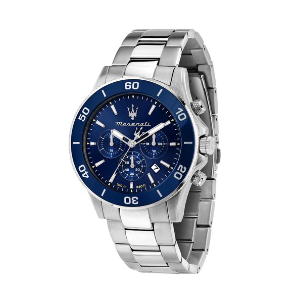 Maserati Sat Maserati Competizione Diver R8873600002 Silver/Navy