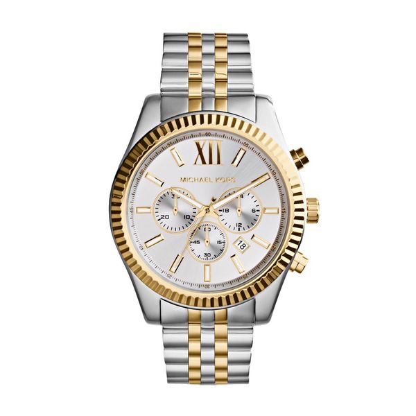 Michael Kors Sat Michael Kors Lexington MK8344 Silver/Gold