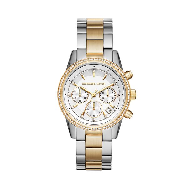 Michael Kors Sat Michael Kors Ritz MK6474 Silver/Gold/Silver