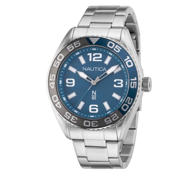 Nautica Sat Nautica NAPFWS307 Silver/Blue