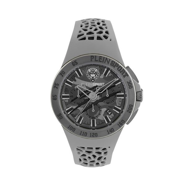Plein Sport Sat Plein Sport Thunderstorm Chrono PSABA0523 Grey Camo