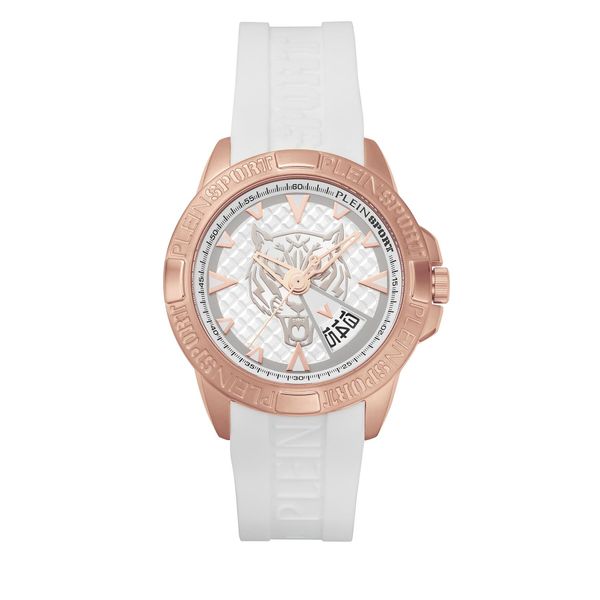 Plein Sport Sat Plein Sport Touchdown PSFBA0723 White-Silver Guilloché