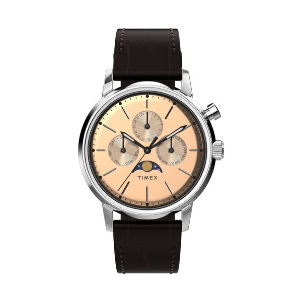 Timex Sat Timex Marlin TW2W51100 Rose Gold/Brown
